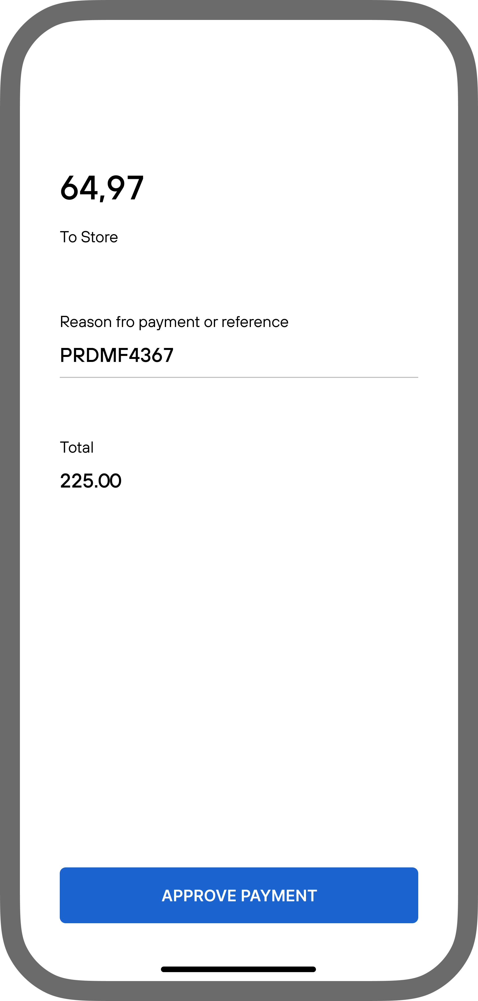 Payment page example