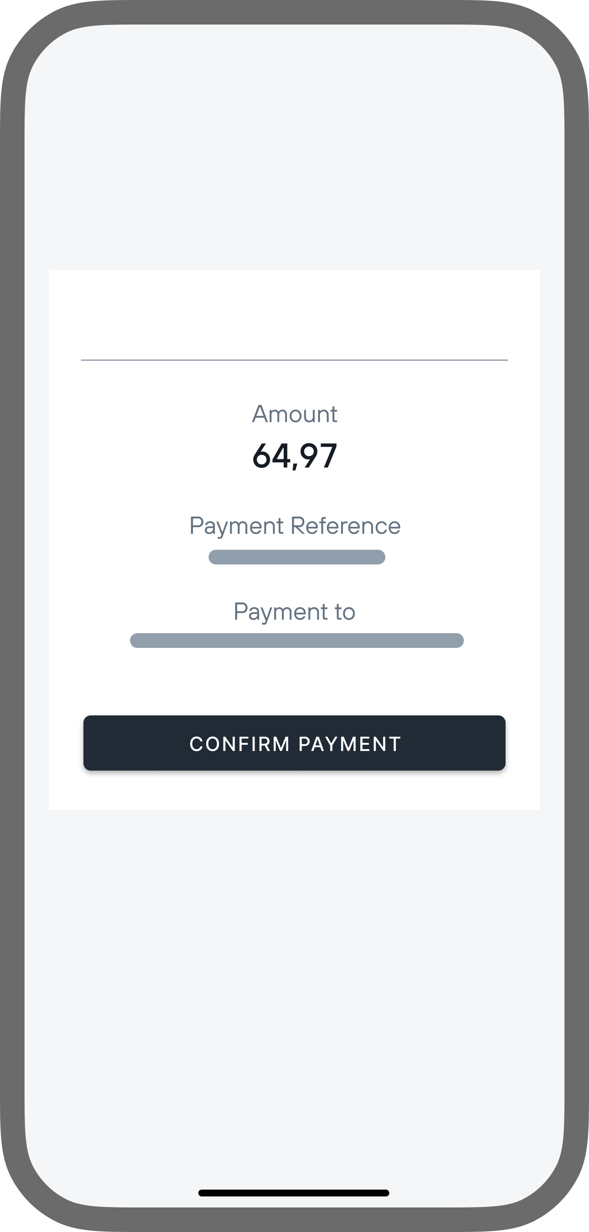 Payment page example